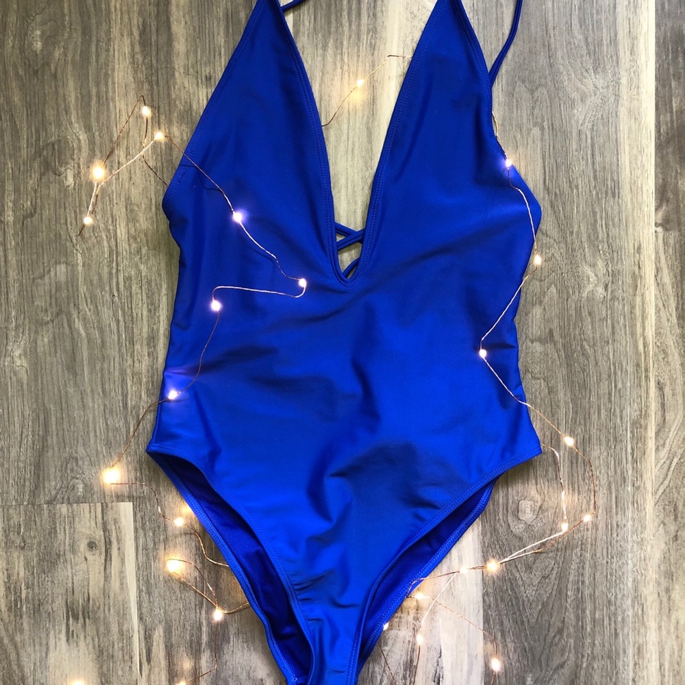 Blue One Piece Swimsuit 💙
